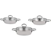 Silver 6 Parça Paslanmaz Çelik Sahan Seti (16-18-20 Cm) - Genel