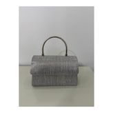 Silver Işıltılı Clutch Abiye Çanta