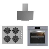 Silverline 3481 - CS5343S01 - BO65E4S01 3'lü Gri Ankastre Set