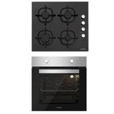 Silverline BO6501X01 - CS5343B01 2'li Siyah Ankastre Set