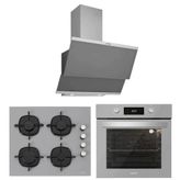 Silverline BO6504S01 - CS5335S01 - 3420 Classy 60 3'lü Gri Ankastre Set