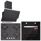 Silverline Classy BO6501B01 - CS5436B01 - 3420 3'lü Siyah Ankastre Set