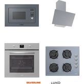 Silverline Luno Ankastre Gri 4'lü Set