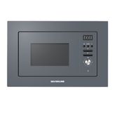 Silverline MW9018S02 Gri Cam Ankastre Mikrodalga Fırın