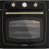 Silverline RS6507B01 60 cm Rustik Siyah Fırın