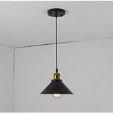 Sima Avize Simaavize Loft Şapka Avize Siyah