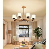 Sima Avize Simaavize Modern Cottage Ahşap Avize Kahverengi