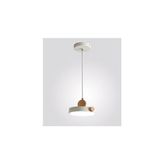 Simaavize Beyaz Metal Tekli Avize Modern Tasarım ile Salon ve Oturma Odası İçin LED Uyumlu - 1