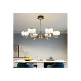 Simaavize Sima Avize Ultra Modern Kristal Başlık 8 Kollu Led Avize