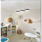 Simaavize Wooden Led Avize gri