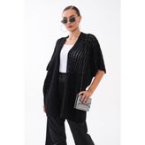 ŞİMAL Kadın Yarasa Kol Triko Örme Hırka 260481 - 265210