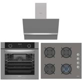 Simfer 8217 - 3538 - 8740 Gri 3'lü Ankastre Set
