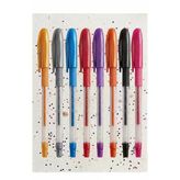Simli Jel Kalem 8 Renk 1.0Mm Akıcı Yazım Pensan Simli Jel Kalem Tükenmez Simli Kalem Simli Pilot Kalem Canlı