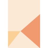 Simple Angles : Peach Minimalist Journal: Aesthetic Lined Notebook 120 Pages
