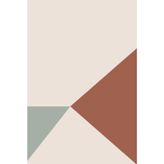 Simple Angles : Terracotta Minimalist Journal: Aesthetic Lined Notebook 120 Pages
