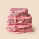 Simple Living 3'lü Valiz Içi Organizer Set - Pembe - Renkli
