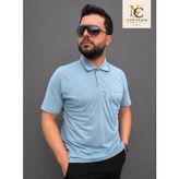 Şimşek Cebli Erkek Tişört - Açık Mavi