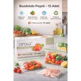 Single Buzdolabı Poşeti Paket İçeriği 15 Adet