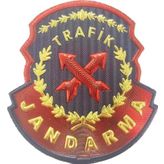 Single Sword Jandarma Trafik Plastik Göğüs Arması - Patch - Peç
