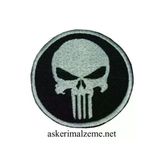 Single Sword Kurukafa Nakış Patch - Nakış Arma Peç