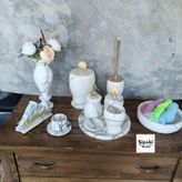 Sipahi Marble Leylak Mermer 11 Parça Banyo Set