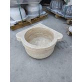 Sipahi Marble Traverten Düz Köşe Kurna