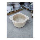 SİPAHİMARBLE Traverten Düz Köşe Kurna