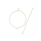 Sıralı İnci Kolye Bileklik İkili Set (Rose)