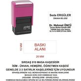 Sırdaş 910 Isim Ünvan Kaşesi - Pembe Makina