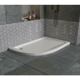 Sırduş 100x90x6 cm Asimetrik Sol Flat Duş Teknesi