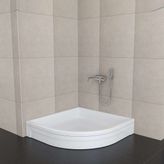 Sırduş 130x130x16 cm Oval Panelli Duş Teknesi