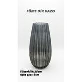 ŞİRİNHOME COLLECTİON DİK VAZO FÜME
