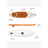 Şişme Sup Board Turuncu Stand Up Paddle Board 320*82*15 cm