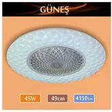 Sıva Üstü Led Panel 45W 49 Cm Çapında Model Güneş Led Avize