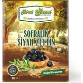 Sivas Yörem Fermente Sofralık Siyah Zeytin 10 kg