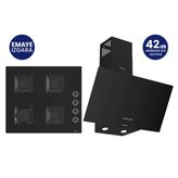 Siyah 2'Li Silentart Ankastre Set Ss205+D086-Sa