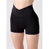Siyah Biker Şort Kısa Spor Tayt Envelope Biker