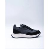Siyah Deri Kadın Sneaker