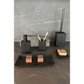 Siyah Elowen 5 Parça Banyo Seti