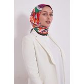 Siyah Etnik Desen Pamuk Eşarp