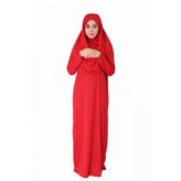 Siyah Fermuarsız Namaz Elbisesi