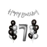 Siyah Gümüş Lateks Yaş Balon Seti, 7