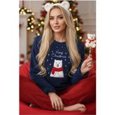 Siyah İnci Wellsoft Kışlık Örme Pijama Takım