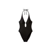 Siyah Kadın Mayo PLUNGE ONE PIECE