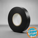 Siyah Kendinden Kaynayan Silikon Soğuk Sarma Eriyen Bant 19Mm X 5M Tekli Hava Su Elektrik İzolasyonu