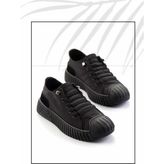 Siyah Kumaş Kadın Sneaker K01175127404