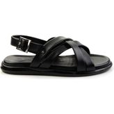 Siyah Leather Erkek Sandalet E05557240243