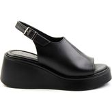 Siyah Leather Kadın Sandalet K05359032103