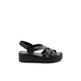 Siyah Leather Kadın Sandalet K05552000803