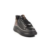 Siyah Leopar Kadın Sneaker T-300 Z